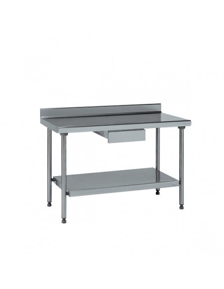 Tiroir pour table inox