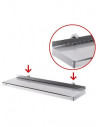 Étagère inox sur consoles tournus équipement