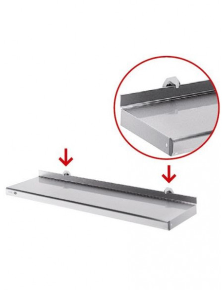 Étagère inox sur consoles tournus équipement