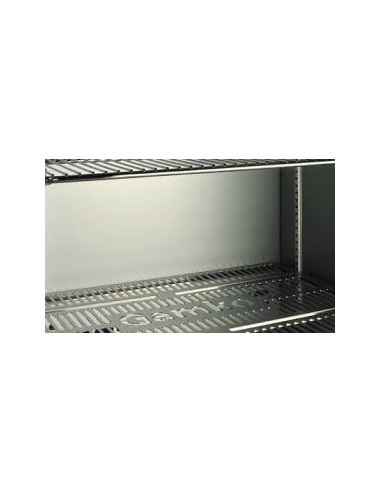 Arrière-bar Gamko 2 portes vitrées inox