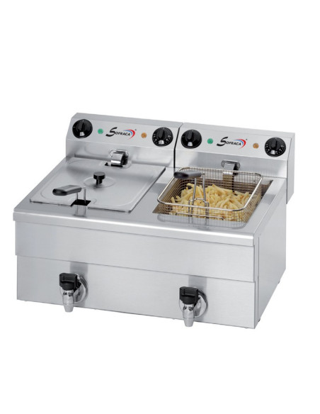 Friteuse Sofraca 2x10 litres à posé Sofraca