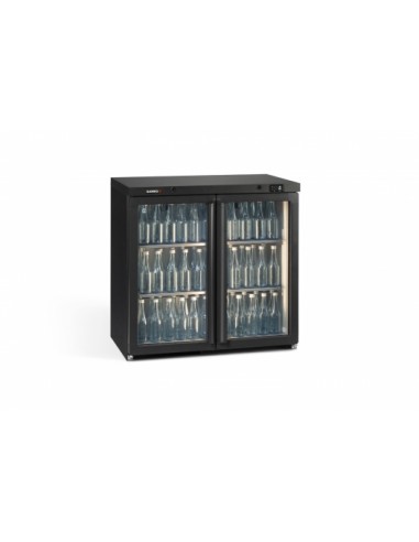 Vitrine de présentation 2 portes vitrée