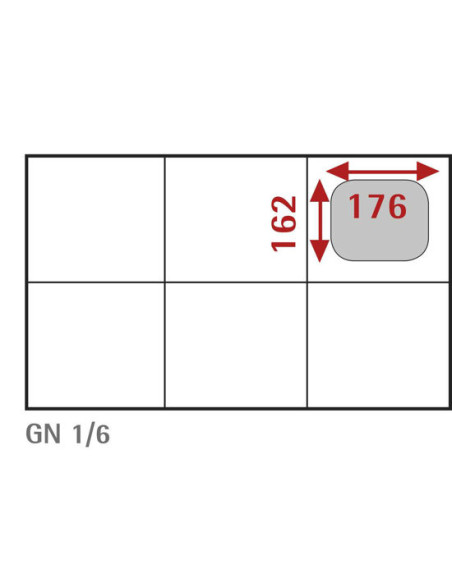 Saladette réfrigérée à poser pour bacs gastros