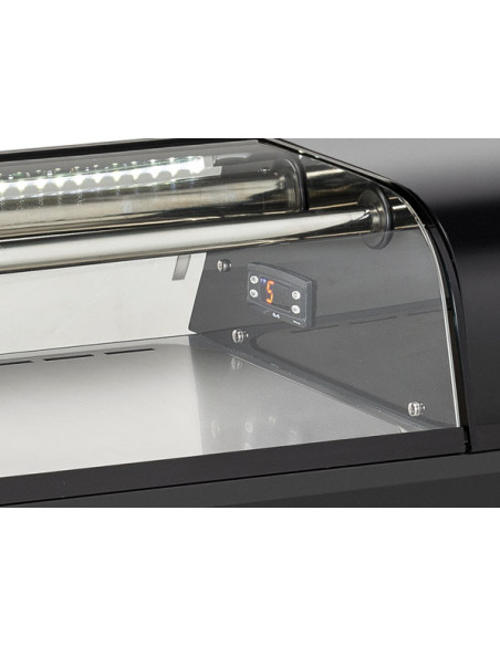 Vitrine réfrigérée à sushi long.1800