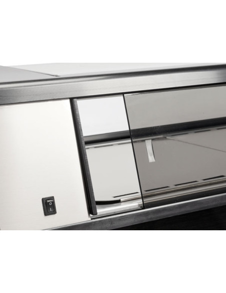 Vitrine réfrigérée à sushi long.1800