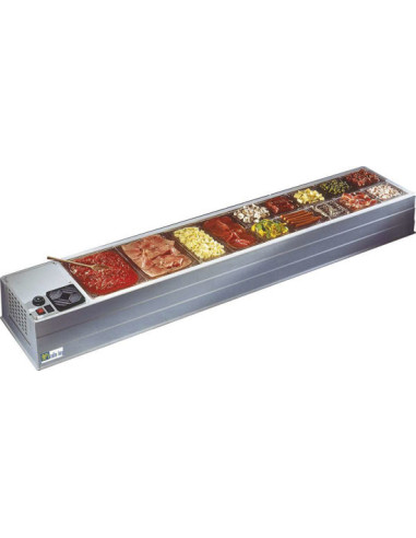 Saladette à poser 10 bacs GN1/3
