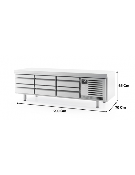 Soubassement réfrigéré 6 tiroirs INFRICO
