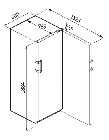 Cave a vin liebherr WFBLI 5241 Perfection dimensions