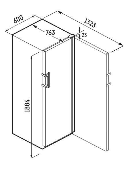 Cave a vin liebherr WFBLI 5241 Perfection dimensions