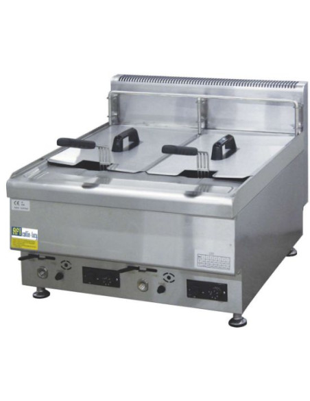 Friteuse gaz 2x10 litres à poser Collin Lucy