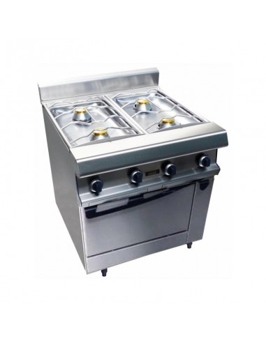 Fourneaux gaz CAPIC 4 feux sur four gaz