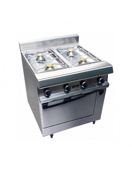 Fourneaux gaz CAPIC 4 feux sur four gaz