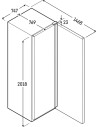 Armoire réfrigérée liebherr porte pleine 600x400 blanche dimensions