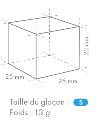 Modèle de glaçons taille S