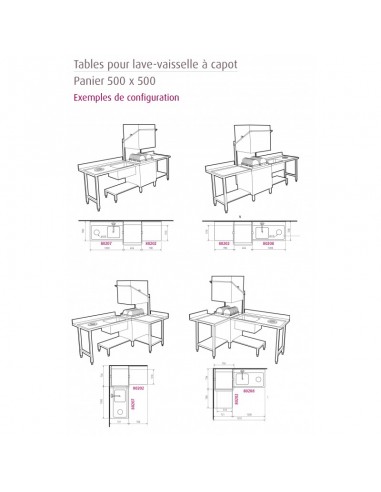 Table d'entrée pour lave-vaisselle à...