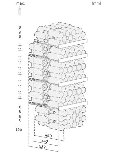 Cave à vin liebherr de vieillissement WKV166 dimensions