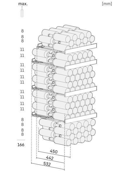 Cave à vin liebherr de vieillissement WKV166 dimensions