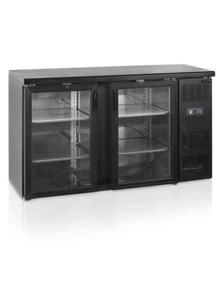 Arrière bar 2 portes vitrées