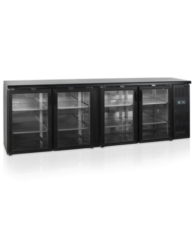 Arrière bar 4 portes vitrées TEFCOLD
