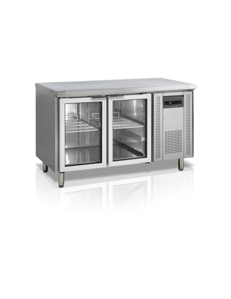 Desserte centrale 2 portes vitrées positive TEFCOLD