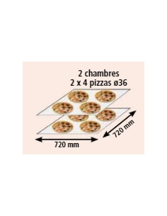 Four 2x4 pizzas Tornati Forni 2
